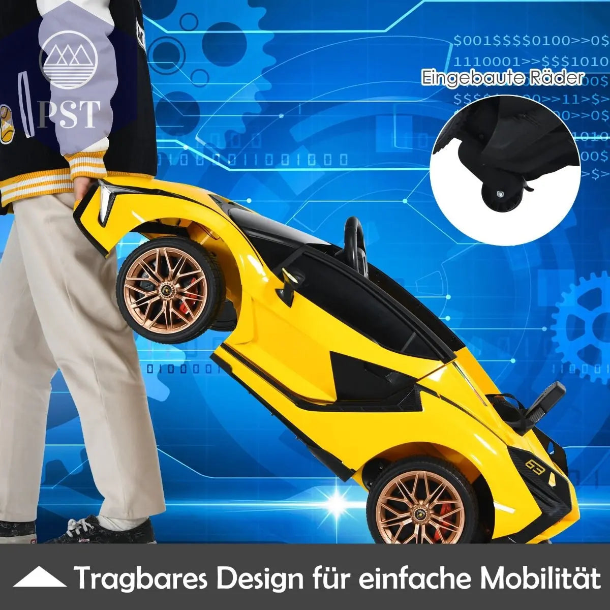 12V Kinderauto Sportwagen - Elektrofahrzeug fur Kinder PST PS Tradings Spielzeug PST PS Tradings PST PS Tradings 12V Kinderauto Sportwagen - Elektrofahrzeug fur Kinder Spielzeug