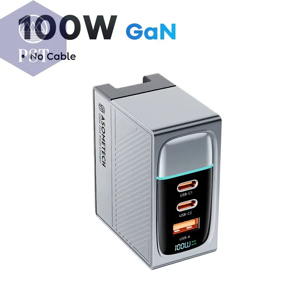 Asome Tech 100W Gan Ladegerät Qc 4,0 Pd 67W 65W Pps Display Tragbares Multi Usb Typ C Schnell Ladegerät Für Laptop Tablet Iphone Samsung PST PS Tradings PST PS Tradings 100W-Gan-Eu-Plug PST PS Tradings Asome Tech 100W Gan Ladegerät Qc 4,0 Pd 67W 65W Pps Display Tragbares Multi Usb Typ C Schnell Ladegerät Für Laptop Tablet Iphone Samsung