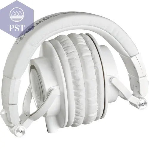 Audio-Technica ATH-M50x Closed-Back Monitor Headphones (White) + Condenser Mic PST PS Tradings PST PS Tradings PST PS Tradings Audio-Technica ATH-M50x Closed-Back Monitor Headphones (White) + Condenser Mic