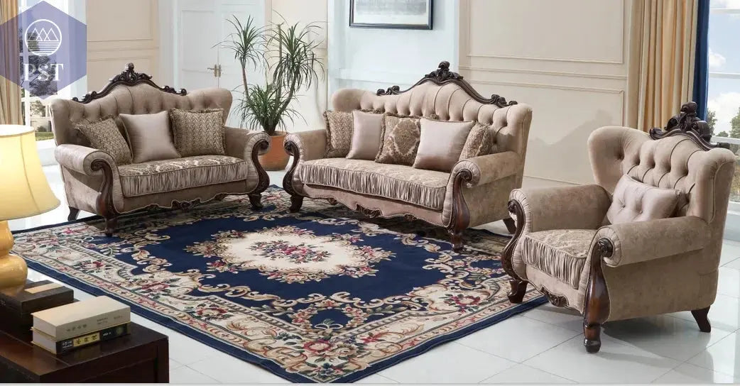 Bequemes Dunkelgraues Samtsofa Wohnzimmerset PST PS Tradings PST PS Tradings PST PS Tradings