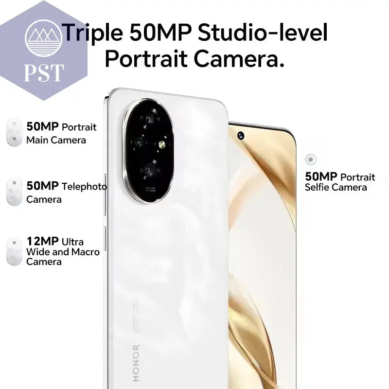 HONOR 200 5G Smartphone Snapdragon 7 Gen 3 Android 14 6.7'' AMOLED Display 5200Mah Akku Global Version Mobile Telefon PST PS Tradings PST PS Tradings PST PS Tradings