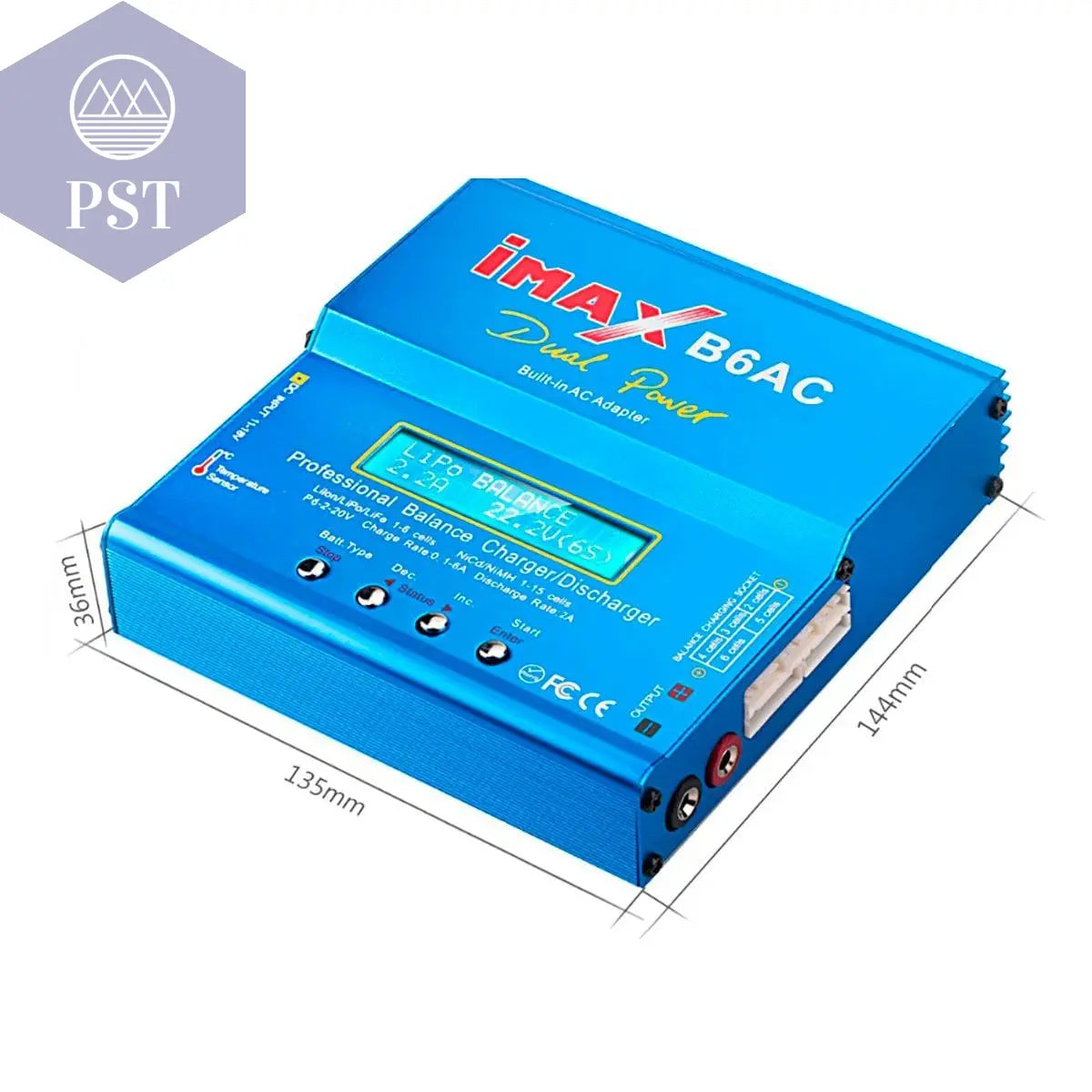 HTRC iMAX B6AC 80W 6A Lipo Charger Balancer For Nimh Nicd Lipo LiFe Li-ion Pb Battery LCD Screen Display RC Charger Discharge PST PS Tradings