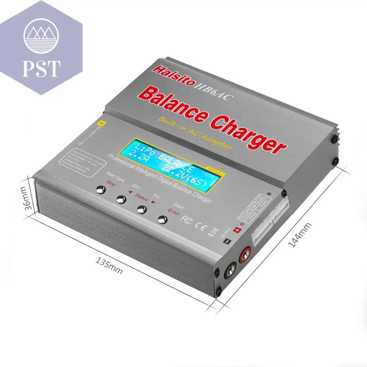 HTRC iMAX B6AC 80W 6A Lipo Charger Balancer For Nimh Nicd Lipo LiFe Li-ion Pb Battery LCD Screen Display RC Charger Discharge PST PS Tradings