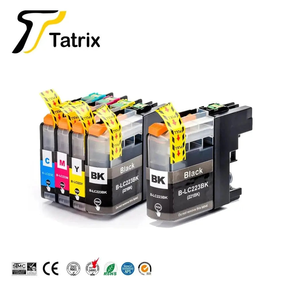 Tatrix With Chip LC223 LC221 Compatible Ink Cartridge For Brother MFC-J4420DW/J4620DW/J4625DW/J480DW/J680DW/J880DW Printer - PST PS Tradings