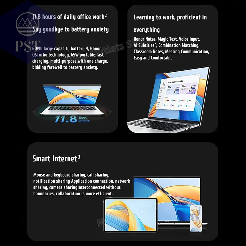 Honor Laptop X16 - 16'' AMD R5, 16GB, 512GB PST PS Tradings Laptop PST PS Tradings PST PS Tradings Honor Laptop X16 - 16'' AMD R5, 16GB, 512GB Laptop