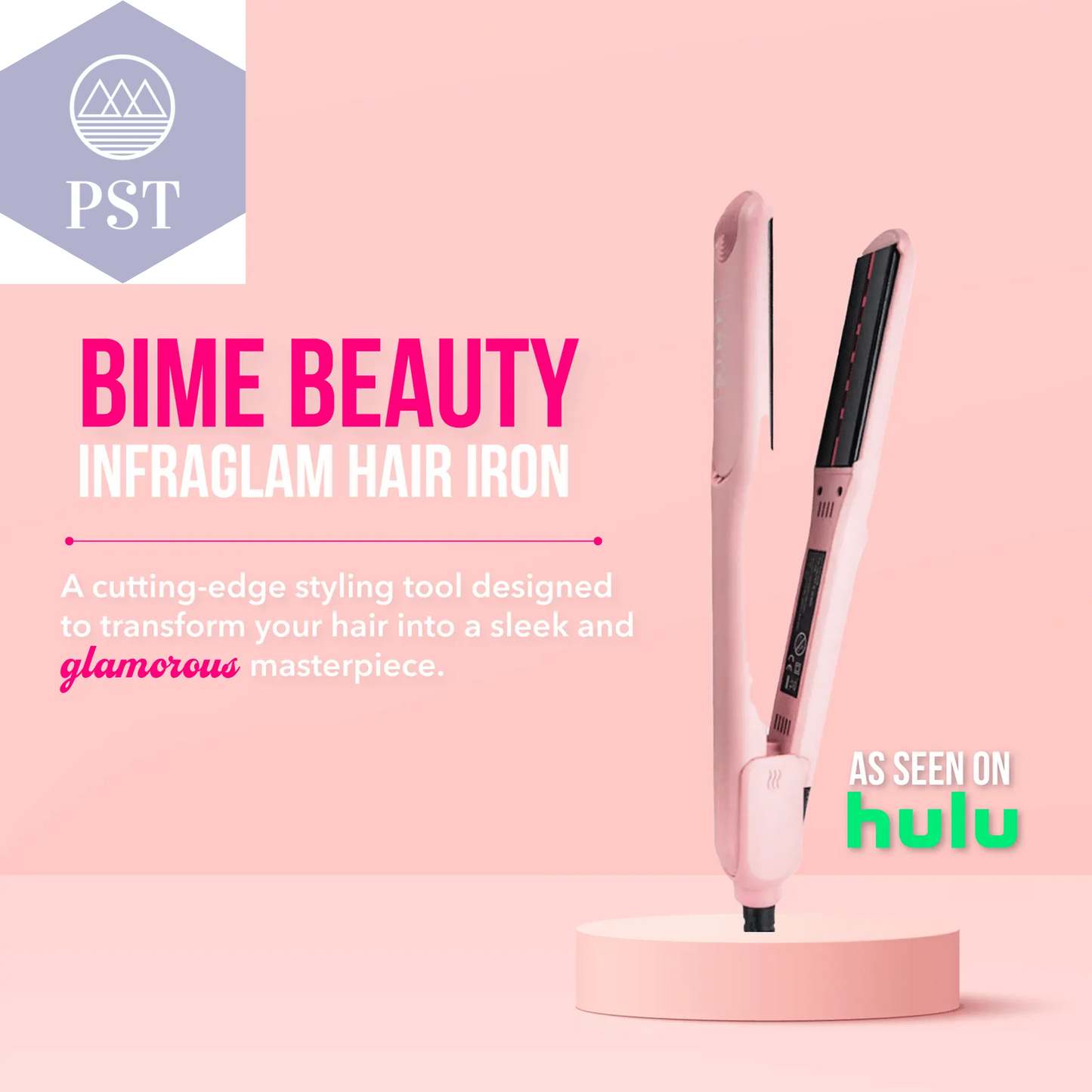 InfraGlam Hair Illuminator Iron PST PS Tradings Hair Styler Glätteisen PST PS Tradings PST PS Tradings InfraGlam Hair Illuminator Iron Hair Styler Glätteisen