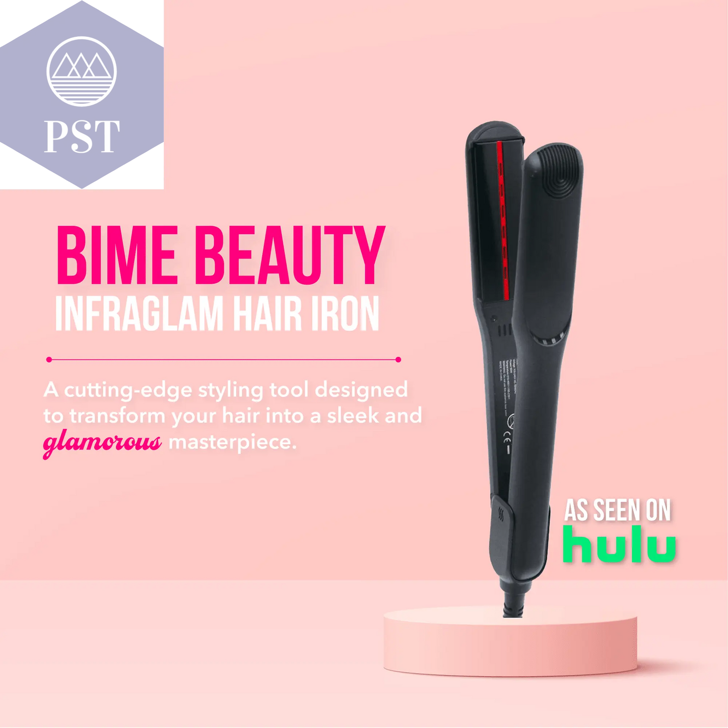 InfraGlam Hair Illuminator Iron PST PS Tradings Hair Styler Glätteisen PST PS Tradings PST PS Tradings InfraGlam Hair Illuminator Iron Hair Styler Glätteisen
