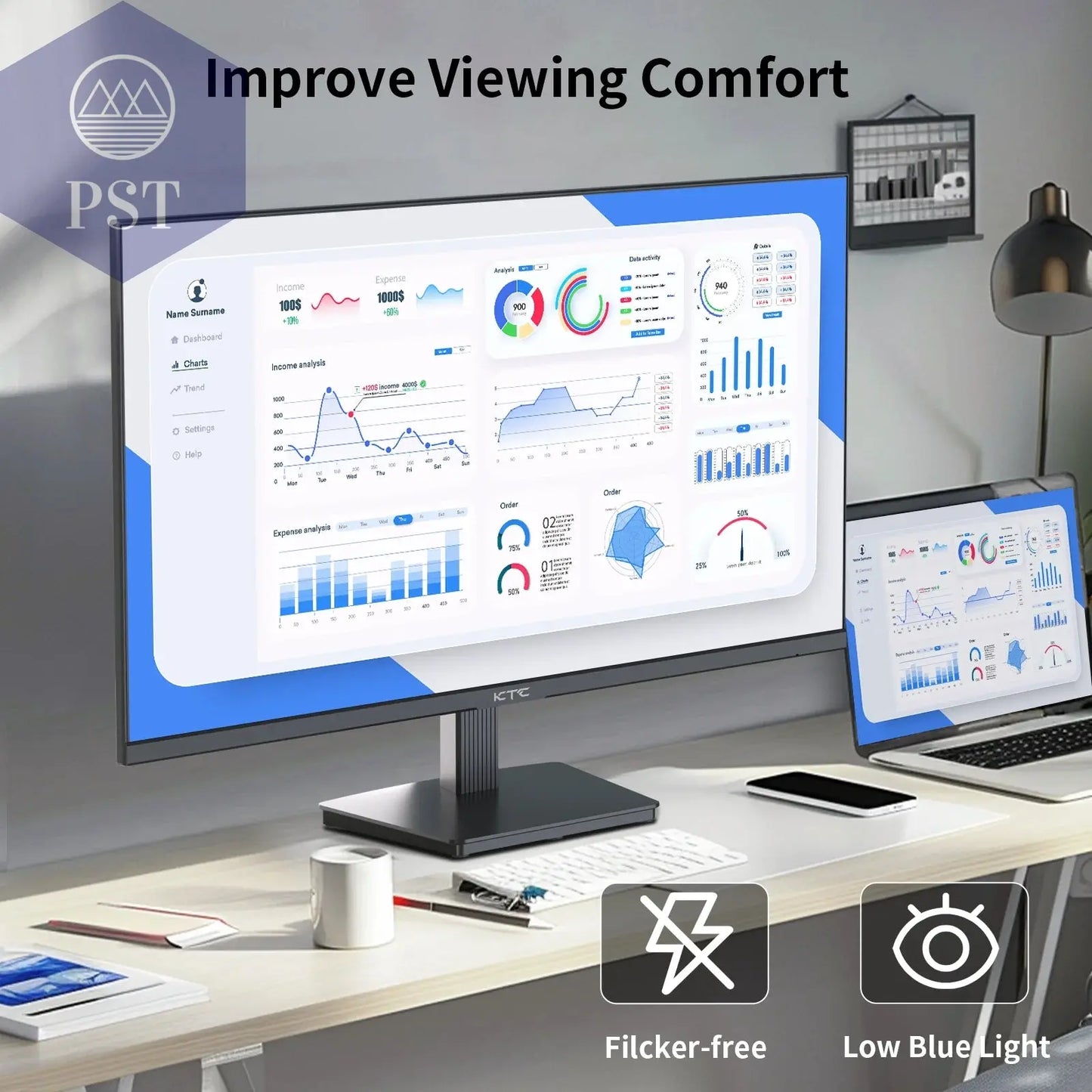 KTC 27 Zoll QHD Display Gaming Monitor 100Hz IPS PST PS Tradings Monitor PST PS Tradings PST PS Tradings