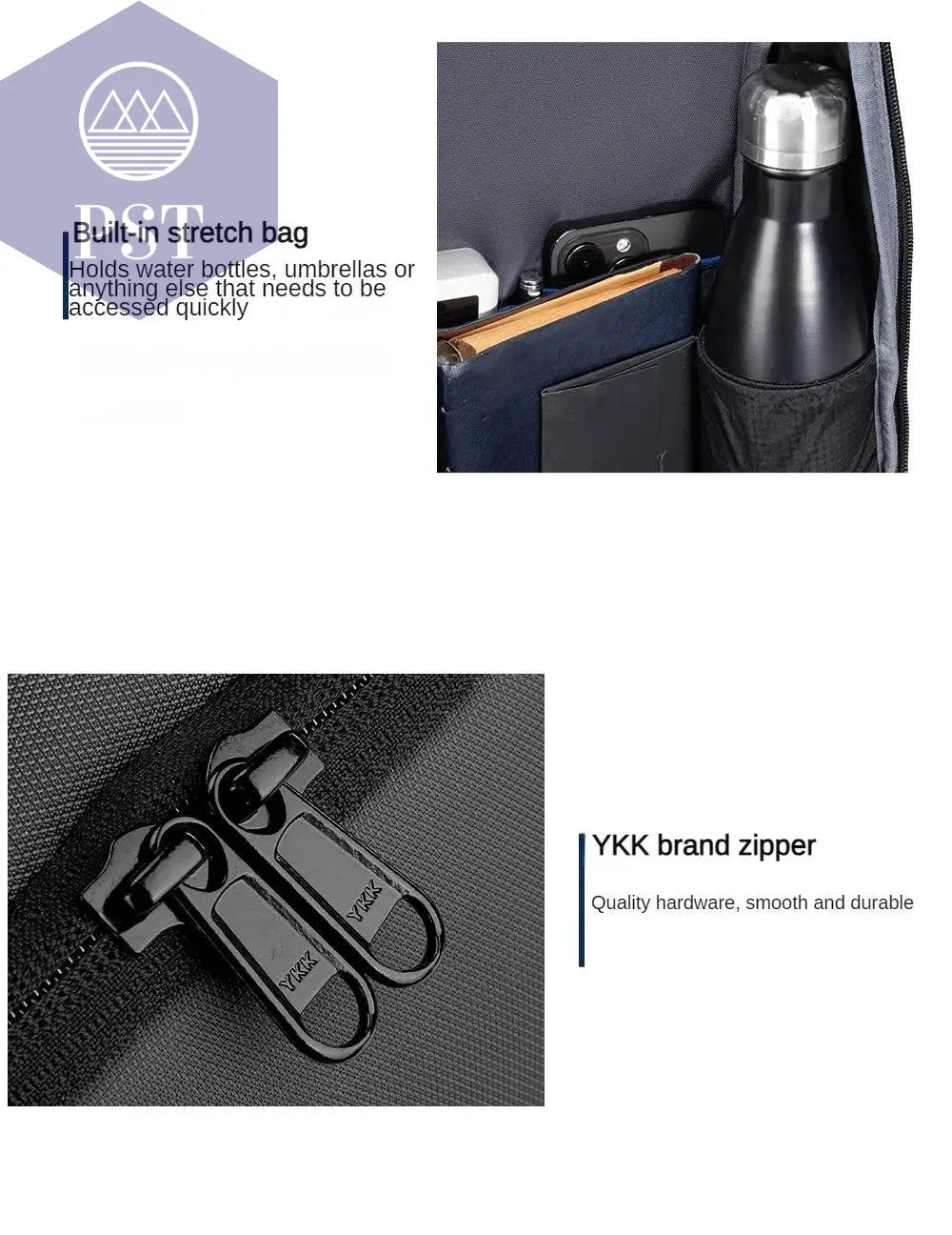 Kingsons/Vgoal Anti-theft Waterproof Single Shoulder Backpack For Men Laptop 14/13.3 inch W/ USB Charging Port&TSA Customs Lock - PST PS Tradings
