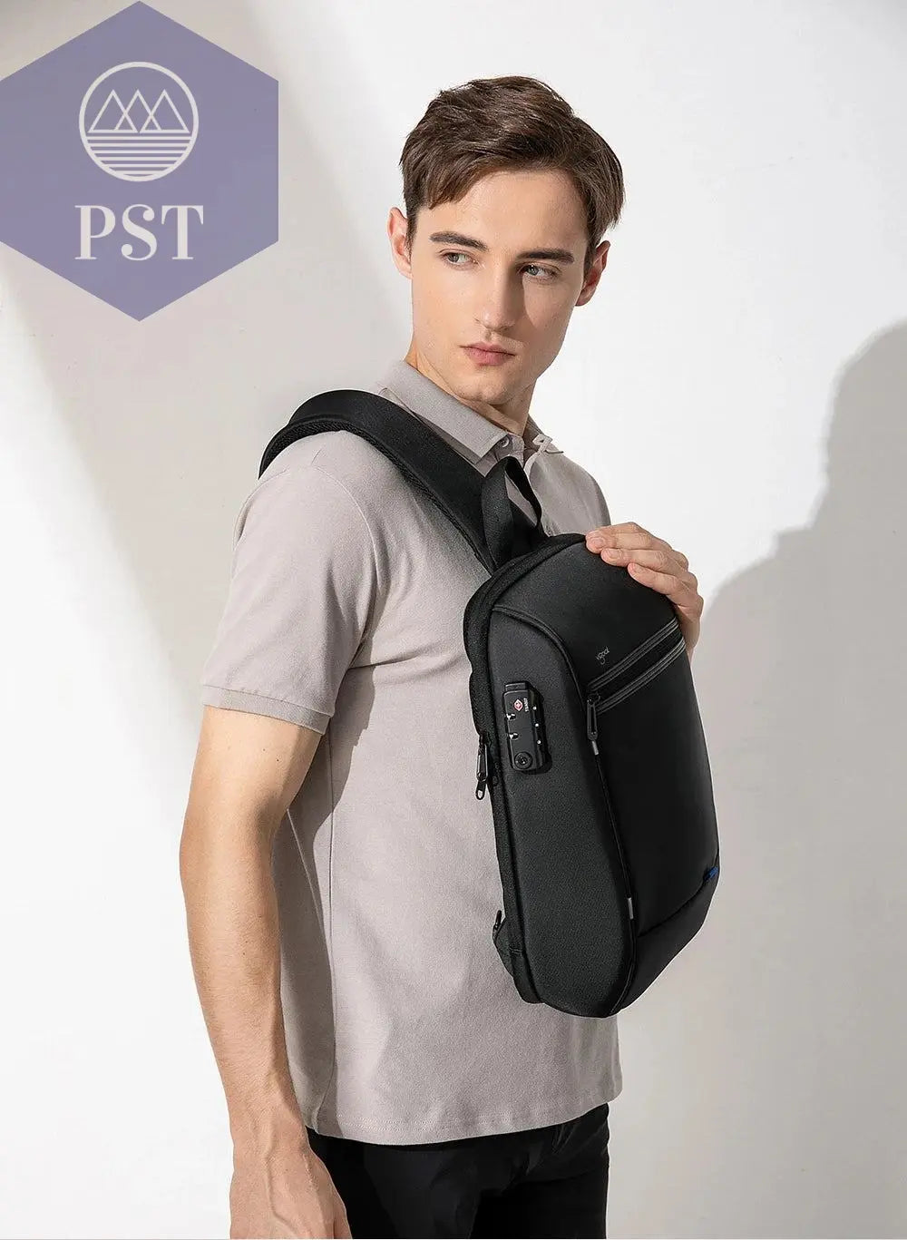 Kingsons/Vgoal Anti-theft Waterproof Single Shoulder Backpack For Men Laptop 14/13.3 inch W/ USB Charging Port&TSA Customs Lock - PST PS Tradings
