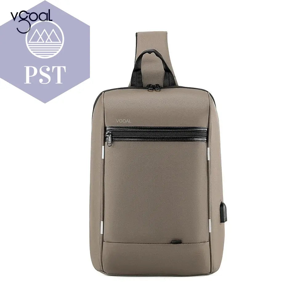 Kingsons/Vgoal Anti-theft Waterproof Single Shoulder Backpack For Men Laptop 14/13.3 inch W/ USB Charging Port&TSA Customs Lock - PST PS Tradings