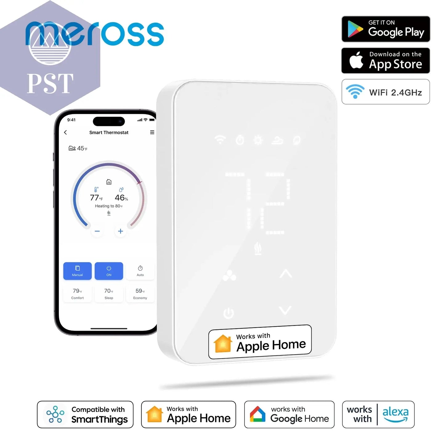 Meross Smart Thermostat Heizkörper Smart Home Heizung PST PS Tradings Thermostat PST PS Tradings PST PS Tradings