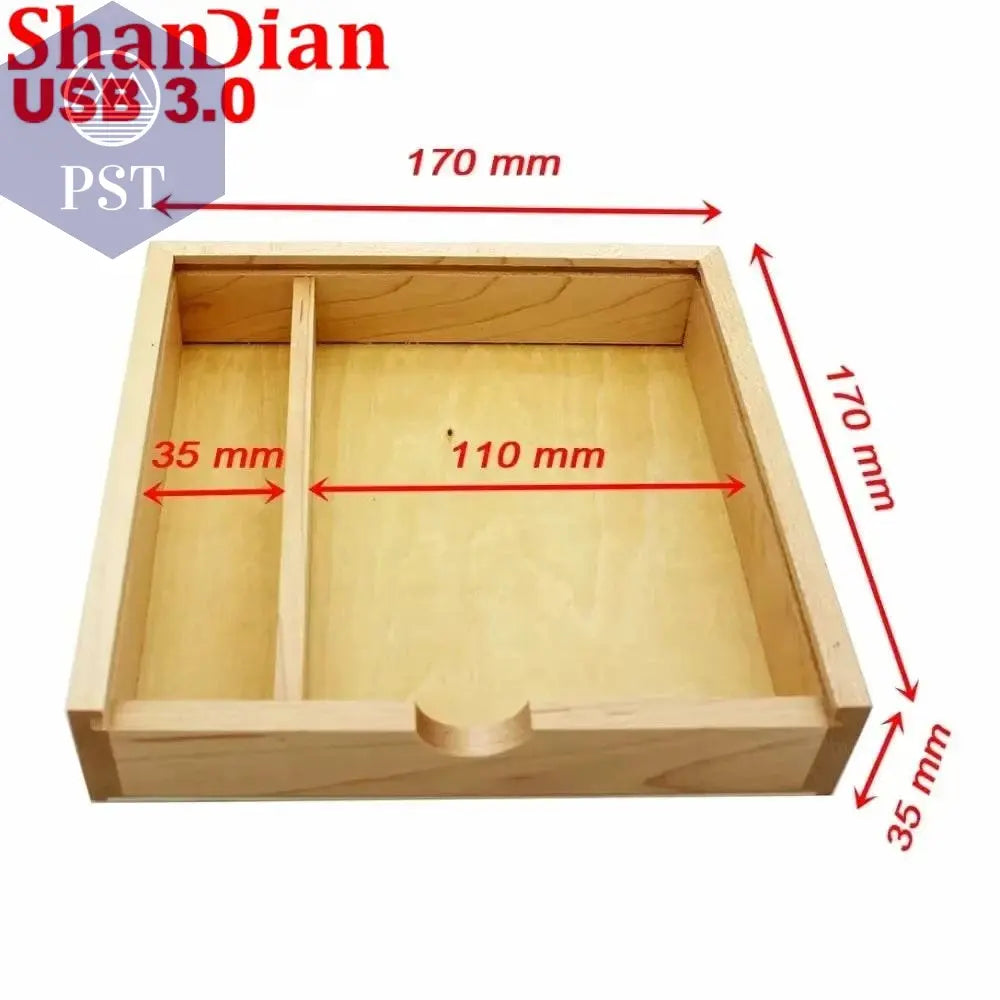 SHANDIAN Wood Album Style High Speed USB 3.0 4GB 8GB 16GB Fashion Gift 32GB 64GB USB+BOX Wedding Photography Free Custom LOGO - PST PS Tradings