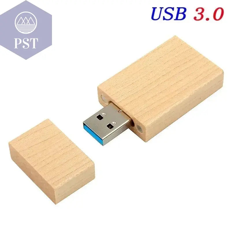 SHANDIAN Wood Album Style High Speed USB 3.0 4GB 8GB 16GB Fashion Gift 32GB 64GB USB+BOX Wedding Photography Free Custom LOGO - PST PS Tradings