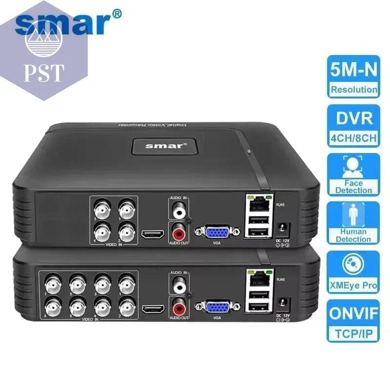 Smar 5 in 1 CCTV Mini DVR TVI CVI AHD CVBS IP Camera Digital Video Recorder 4CH 8CH 5M-N AHD DVR 5MP NVR Security System Onvif PST PS Tradings PST PS Tradings PST PS Tradings Smar 5 in 1 CCTV Mini DVR TVI CVI AHD CVBS IP Camera Digital Video Recorder 4CH 8CH 5M-N AHD DVR 5MP NVR Security System Onvif