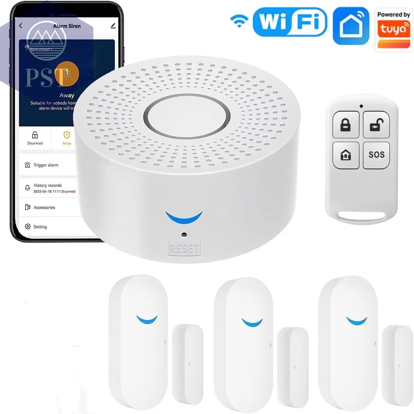 Tuya Wifi Smart Home Alarm System 433 Mhz Einbrecher Sicherheit Alarm Sirene Smart Leben App Control Wireless Home Alarm Kits PST PS Tradings PST PS Tradings A PST PS Tradings Tuya Wifi Smart Home Alarm System 433 Mhz Einbrecher Sicherheit Alarm Sirene Smart Leben App Control Wireless Home Alarm Kits