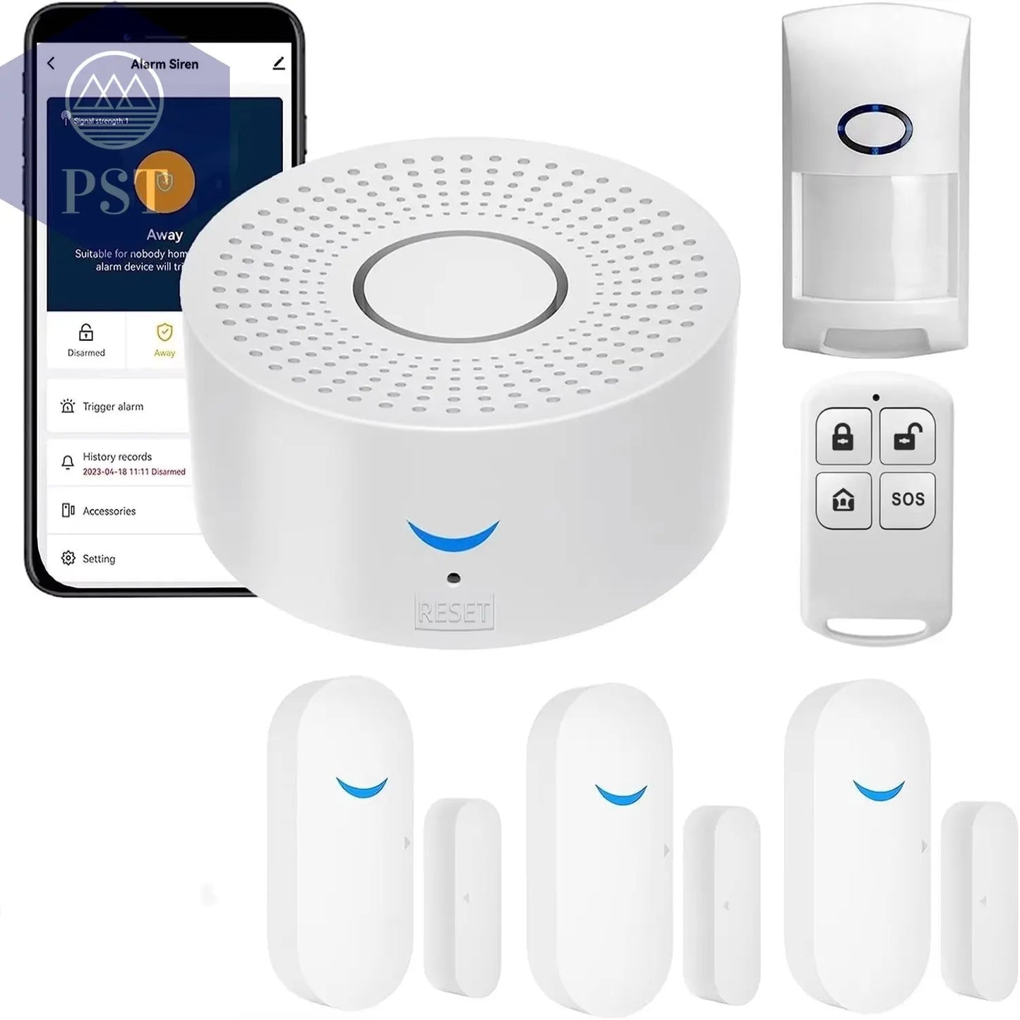 Tuya Wifi Smart Home Alarm System 433 Mhz Einbrecher Sicherheit Alarm Sirene Smart Leben App Control Wireless Home Alarm Kits PST PS Tradings PST PS Tradings B PST PS Tradings Tuya Wifi Smart Home Alarm System 433 Mhz Einbrecher Sicherheit Alarm Sirene Smart Leben App Control Wireless Home Alarm Kits
