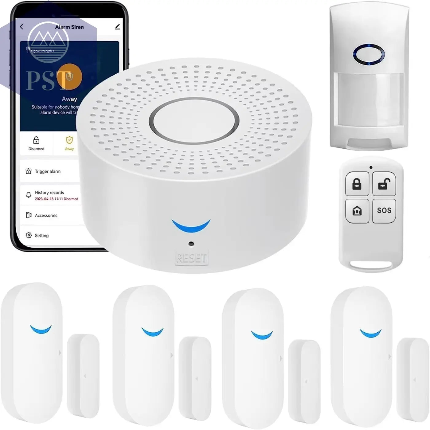 Tuya Wifi Smart Home Alarm System 433 Mhz Einbrecher Sicherheit Alarm Sirene Smart Leben App Control Wireless Home Alarm Kits PST PS Tradings PST PS Tradings D PST PS Tradings Tuya Wifi Smart Home Alarm System 433 Mhz Einbrecher Sicherheit Alarm Sirene Smart Leben App Control Wireless Home Alarm Kits