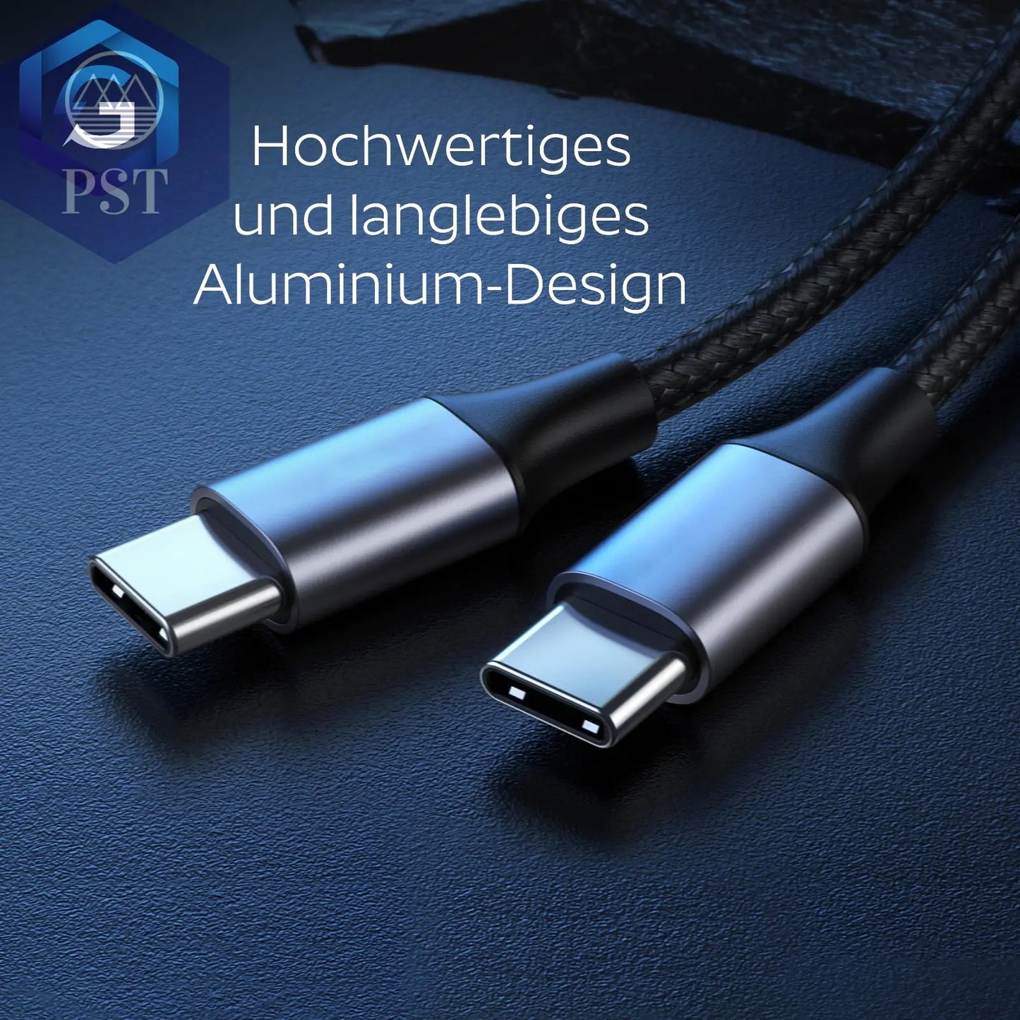 USB-C Ladekabel 1M 2M 3M Kabel 60W Schnellladekal USB C zu USB C PST PS Tradings PST PS Tradings PST PS Tradings