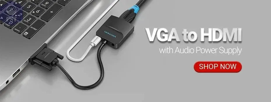 Vention HDMI to VGA Adapter HDMI Male to VGA Felame HD 1080P Audio Cable Converter With 3.5 Jack for PS4 Laptop PC Box Projector PST PS Tradings PST PS Tradings PST PS Tradings Vention HDMI to VGA Adapter HDMI Male to VGA Felame HD 1080P Audio Cable Converter With 3.5 Jack for PS4 Laptop PC Box Projector