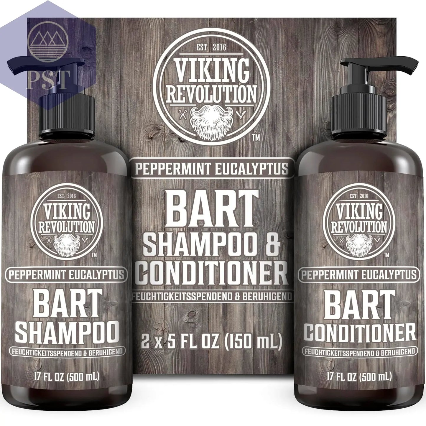 Viking Revolution Bart Shampoo & Conditioner Set - Erweicht, Glättet & Stärkt Den Bartwuchs - Natürlicher Pfefferminz- & Eukalyptusduft - Geschenke Für Männer - 2 X 500 Ml PST PS Tradings PST PS Tradings Default-Title PST PS Tradings Viking Revolution Bart Shampoo & Conditioner Set - Erweicht, Glättet & Stärkt Den Bartwuchs - Natürlicher Pfefferminz- & Eukalyptusduft - Geschenke Für Männer - 2 X 500 Ml