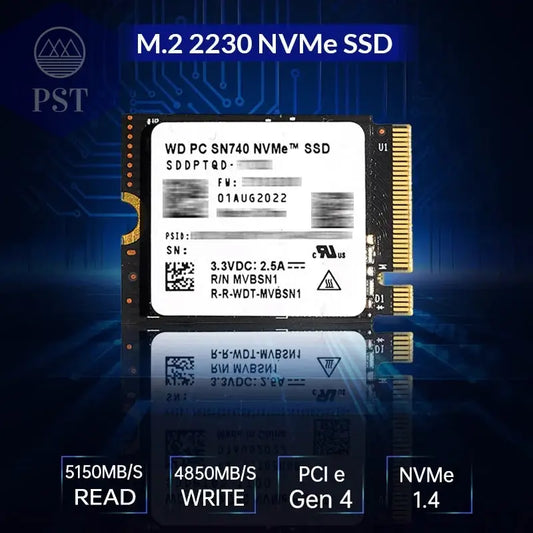 Western Digital WD SN740 2 TB 1 TB SSD M.2 2230 Gen4 Pcie 4.0 X4 Nvme Solid State Drive Für Steam Deck Microsoft Surface Prox PST PS Tradings Western Digital WD SN740 2 TB 1 TB SSD M.2 2230 Gen4 Pcie 4.0 X4 Nvme Solid State Drive Für Steam Deck Microsoft Surface Prox