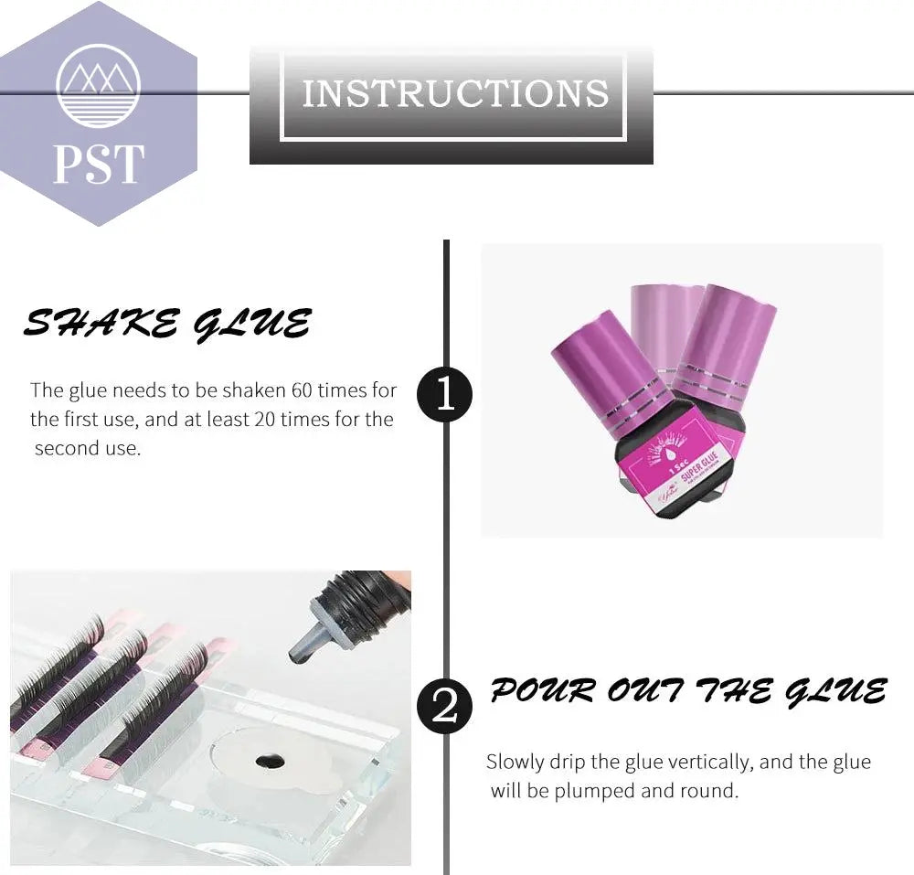 Yelix Eyelash Extension Glue 0.5-1 Sec Fast Dry Individual Lashes Glue Sensitive Eye Eyelash Glue Wholesale Customization PST PS Tradings PST PS Tradings PST PS Tradings