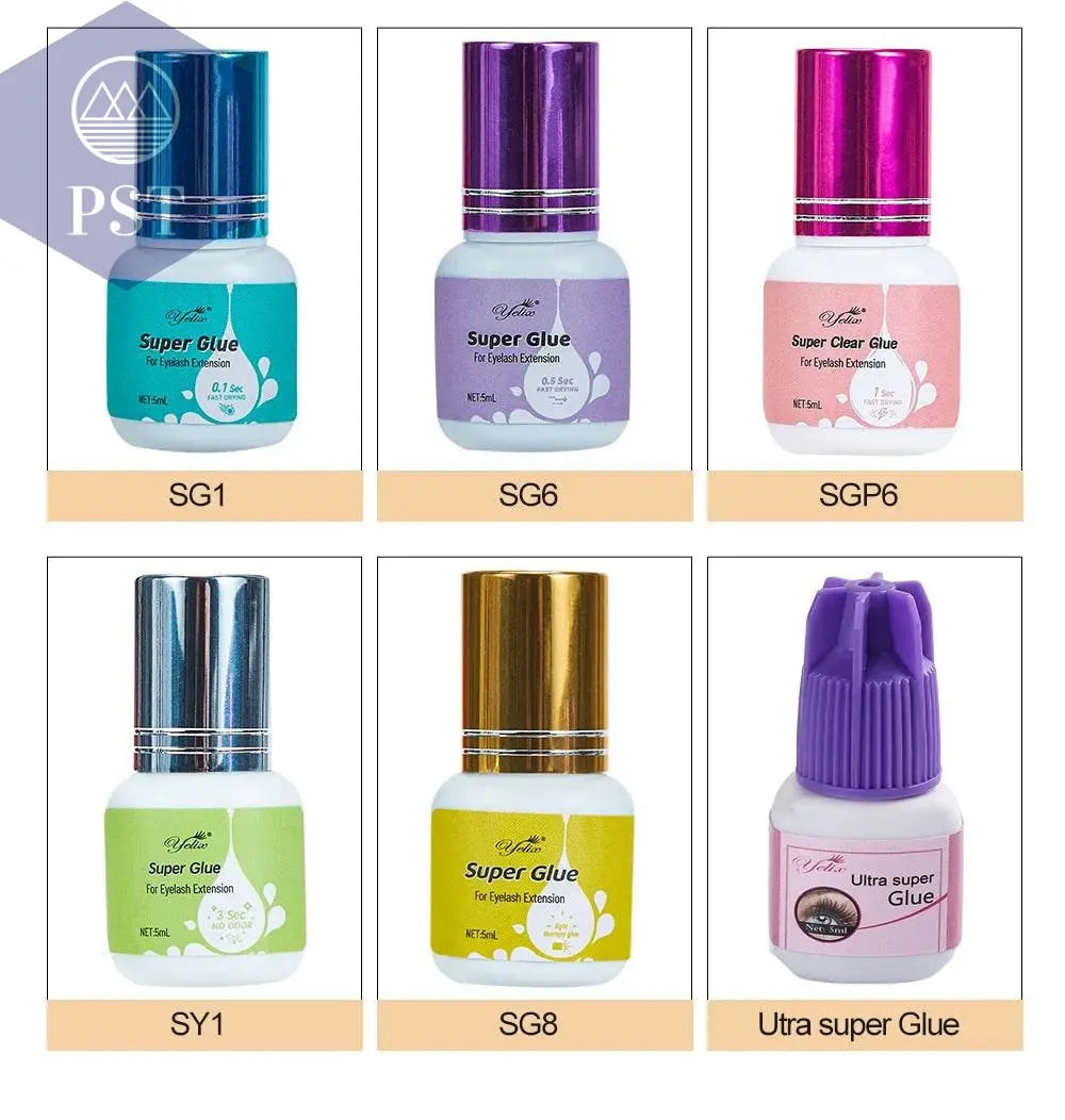 Yelix Eyelash Extension Glue 0.5-1 Sec Fast Dry Individual Lashes Glue Sensitive Eye Eyelash Glue Wholesale Customization PST PS Tradings PST PS Tradings PST PS Tradings