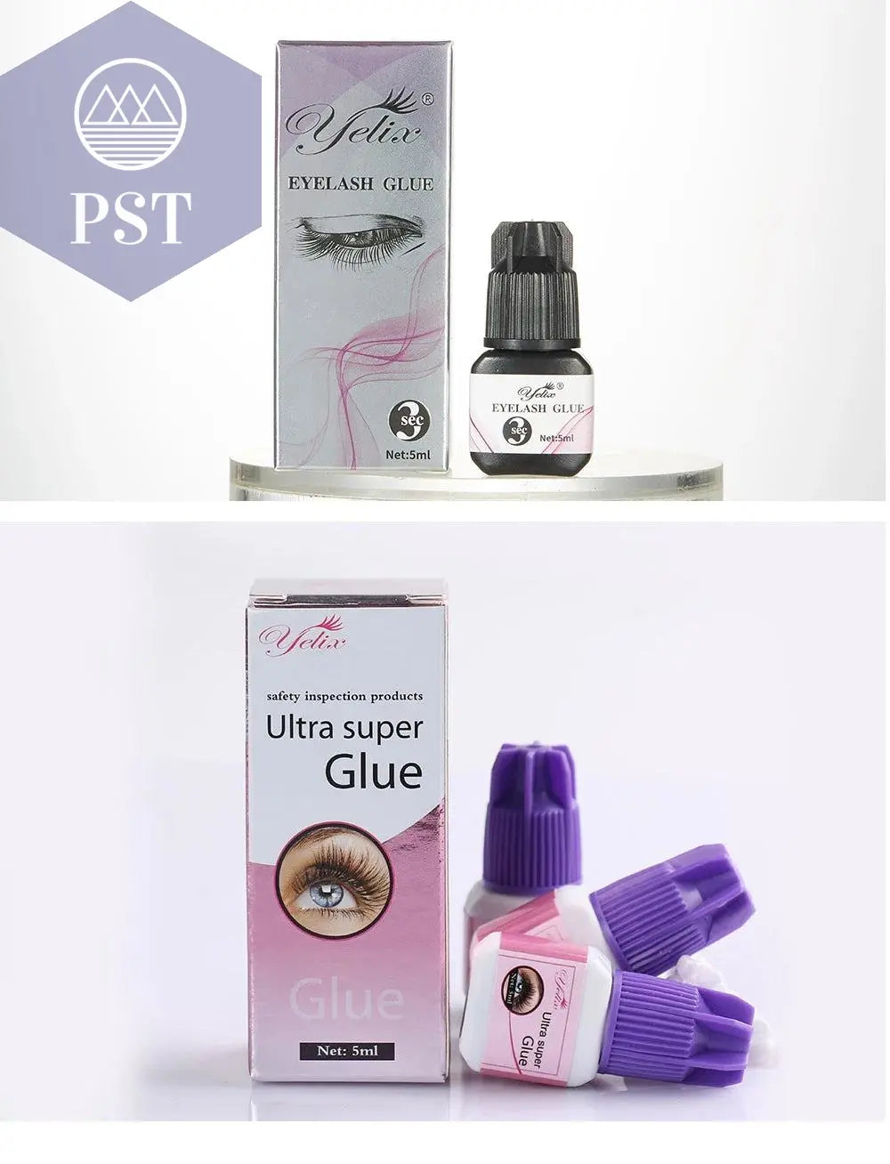 Yelix Eyelash Extension Glue 0.5-1 Sec Fast Dry Individual Lashes Glue Sensitive Eye Eyelash Glue Wholesale Customization PST PS Tradings PST PS Tradings PST PS Tradings