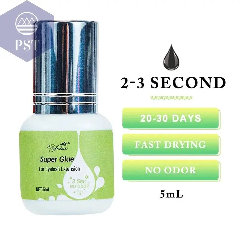 Yelix Eyelash Extension Glue 0.5-1 Sec Fast Dry Individual Lashes Glue Sensitive Eye Eyelash Glue Wholesale Customization PST PS Tradings PST PS Tradings SY1 PST PS Tradings