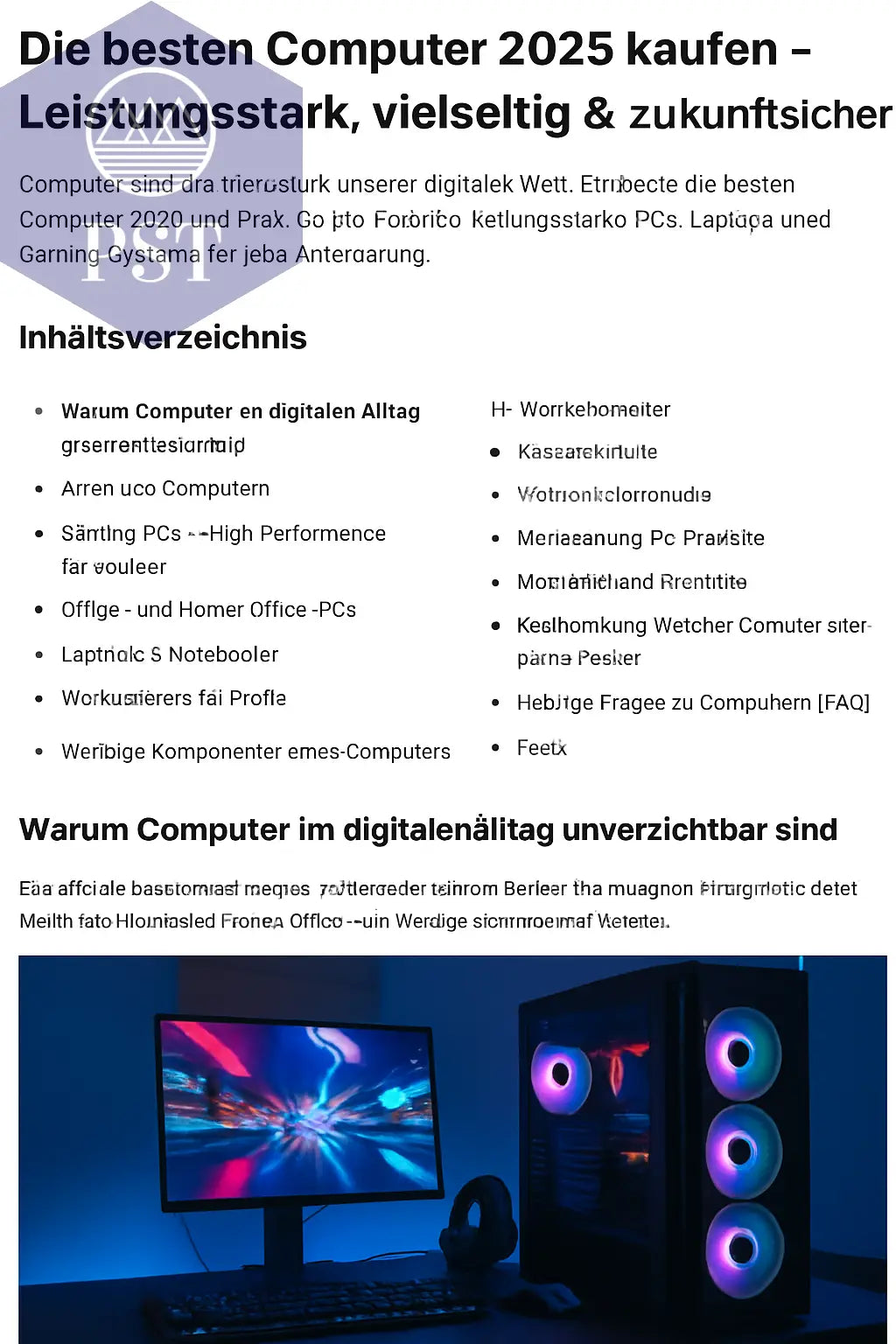 Die besten Computer 2025 kaufen - PS Tradings