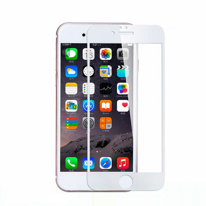 Full Screen White or Black Protection Tempered Glass for iPhone