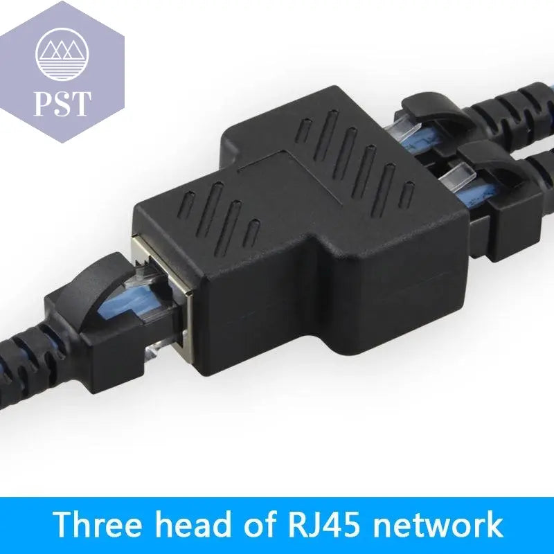 1 To 2 Ways Network LAN Cable Ethernet Female Cat6 RJ45 Splitter Connector Adapter UTP Cat7 5e Conector Switch Adapters Coupler       PST PS Tradings