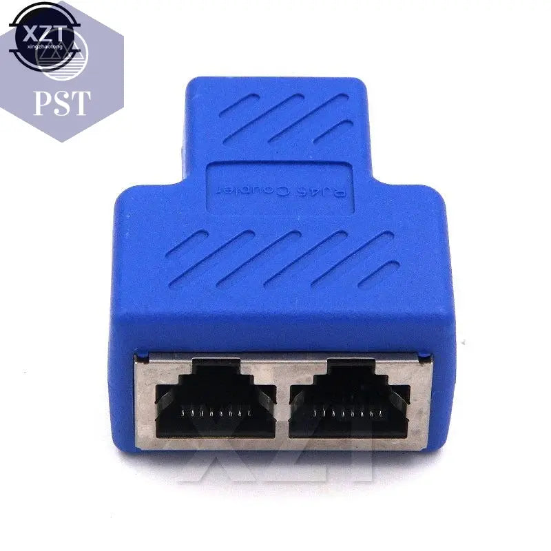 1 To 2 Ways Network LAN Cable Ethernet Female Cat6 RJ45 Splitter Connector Adapter UTP Cat7 5e Conector Switch Adapters Coupler       PST PS Tradings