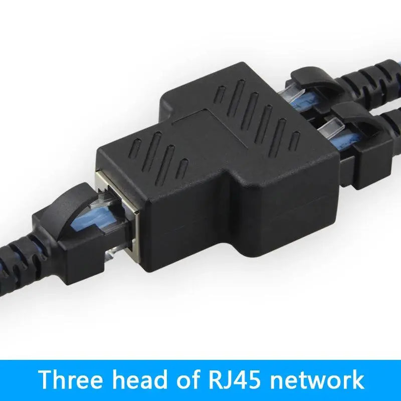 1 To 2 Ways Network LAN Cable Ethernet Female Cat6 RJ45 Splitter Connector Adapter UTP Cat7 5e Conector Switch Adapters Coupler       PST PS Tradings