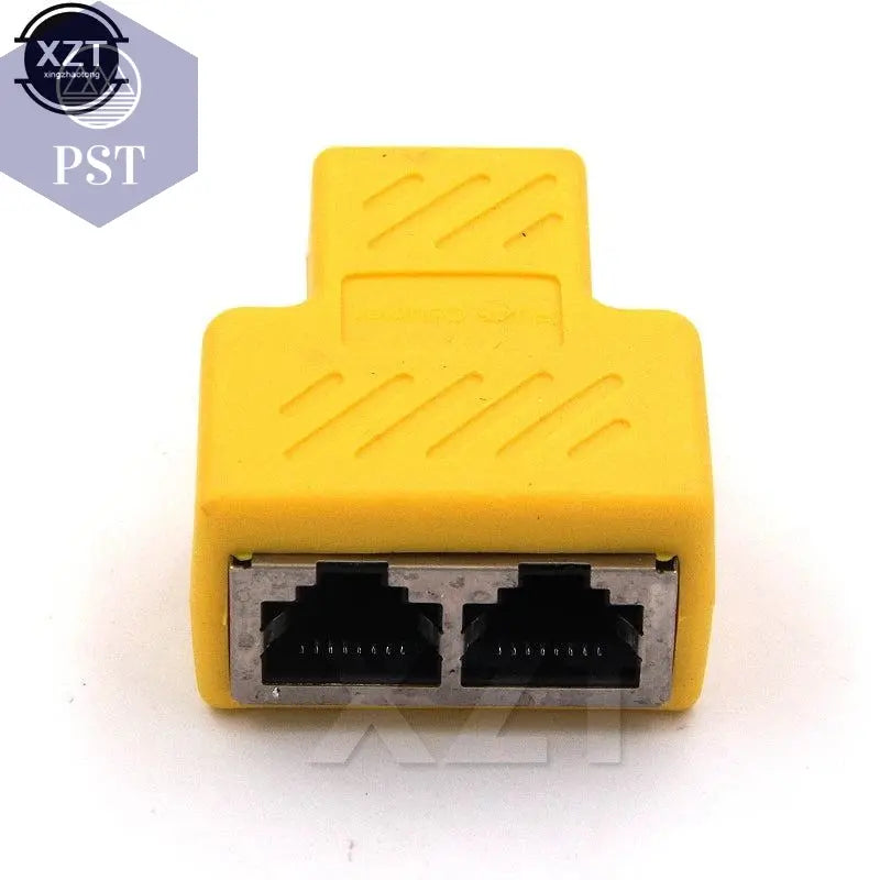 1 To 2 Ways Network LAN Cable Ethernet Female Cat6 RJ45 Splitter Connector Adapter UTP Cat7 5e Conector Switch Adapters Coupler       PST PS Tradings