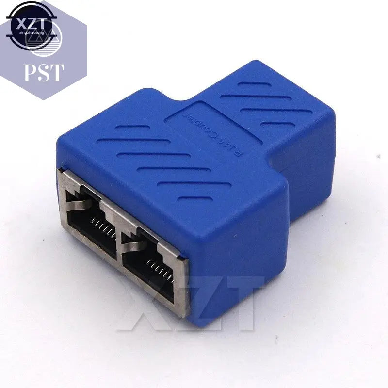 1 To 2 Ways Network LAN Cable Ethernet Female Cat6 RJ45 Splitter Connector Adapter UTP Cat7 5e Conector Switch Adapters Coupler       PST PS Tradings