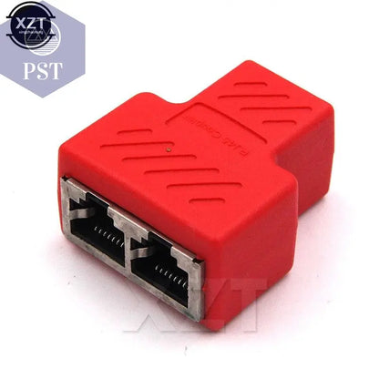 1 To 2 Ways Network LAN Cable Ethernet Female Cat6 RJ45 Splitter Connector Adapter UTP Cat7 5e Conector Switch Adapters Coupler       PST PS Tradings