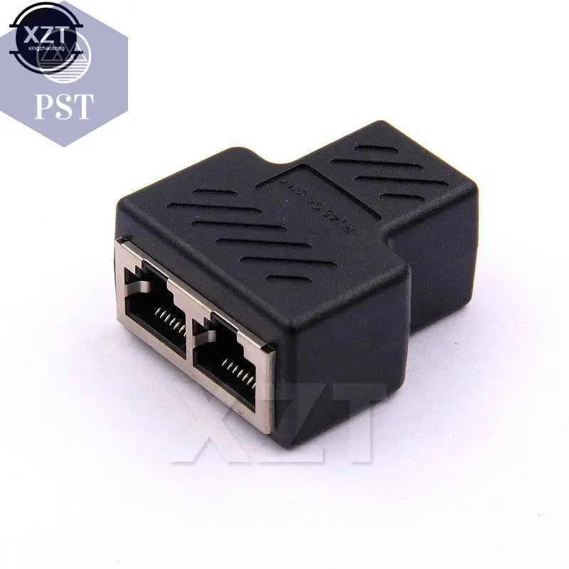 1 To 2 Ways Network LAN Cable Ethernet Female Cat6 RJ45 Splitter Connector Adapter UTP Cat7 5e Conector Switch Adapters Coupler       PST PS Tradings