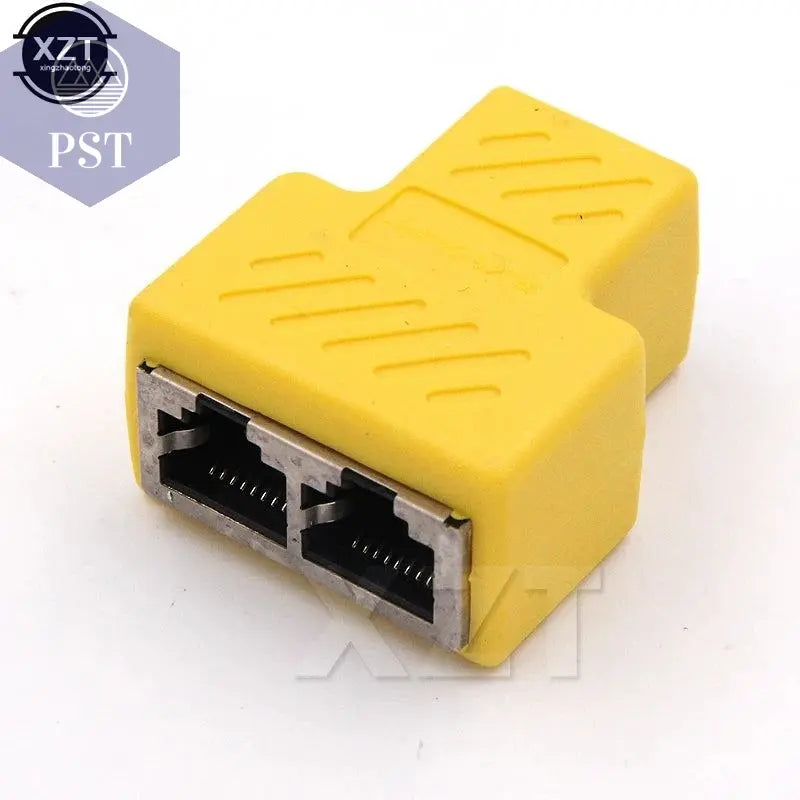 1 To 2 Ways Network LAN Cable Ethernet Female Cat6 RJ45 Splitter Connector Adapter UTP Cat7 5e Conector Switch Adapters Coupler       PST PS Tradings