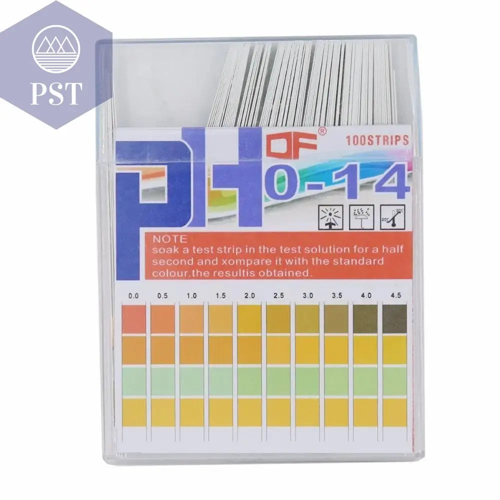 100 Strips/box  pH Test Strips 0-14 Scale Premium Litmus Tester Paper Ideal for Test pH Level of Water 40%Off       PST PS Tradings