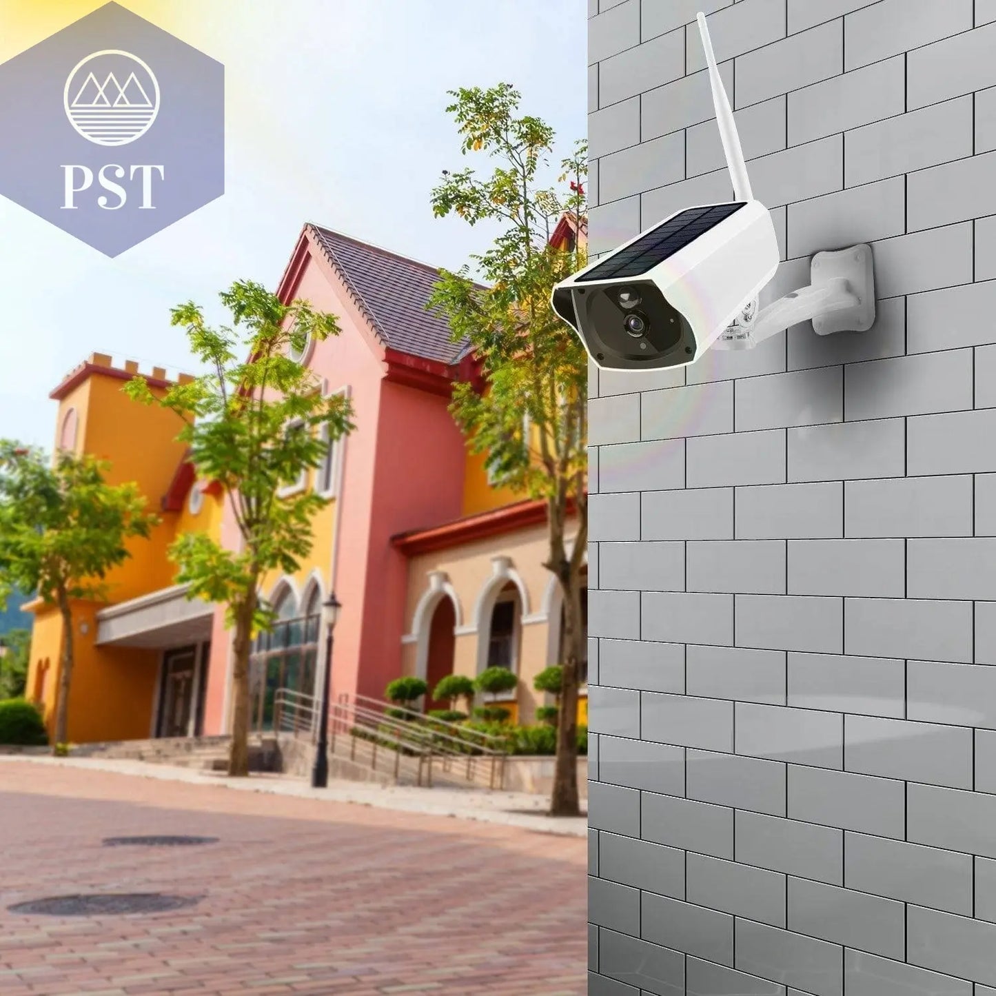 1080P Solar Powered WiFi IP Camera Two-Way Intercom Security Surveillance Camera - Property & Safety Tradings