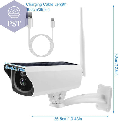 1080P Solar Powered WiFi IP Camera Two-Way Intercom Security Surveillance Camera - Property & Safety Tradings