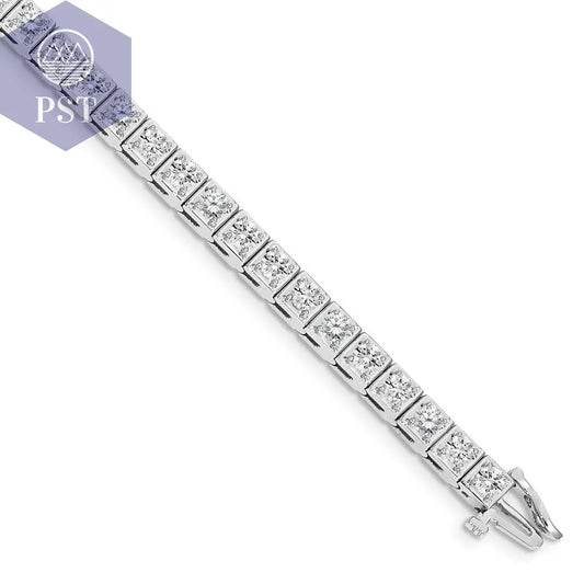 14k White Gold Tennis Bracelet Mounting PST PS Tradings Armband PST PS Tradings Default PST PS Tradings 14k White Gold Tennis Bracelet Mounting Armband