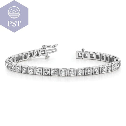 14k White Gold Tennis Bracelet Mounting PST PS Tradings Armband PST PS Tradings  PST PS Tradings 14k White Gold Tennis Bracelet Mounting Armband