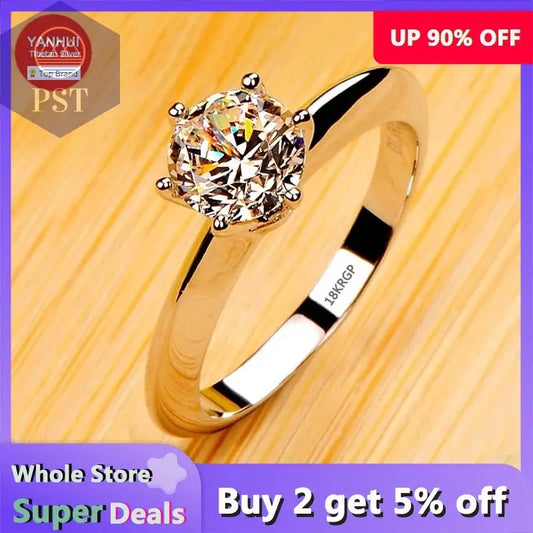 18K White Gold Zirconia Ring PST PS Tradings  PST PS Tradings  PST PS Tradings 18K White Gold Zirconia Ring