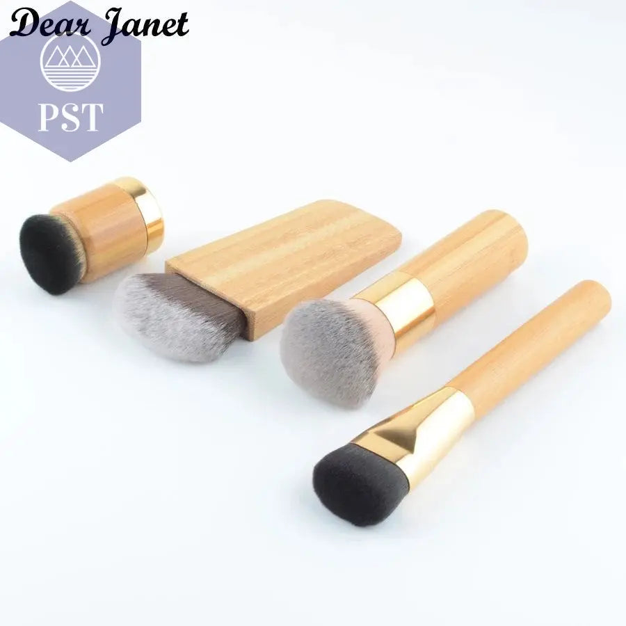 1pc Super Soft Powder Make up brushes Foundation Blusher makeup brush Shadow blending contour Professional High quality bamboo - PST PS Tradings