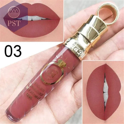 20 Colors Lipstick Waterproof Long Lasting Matte+Shimmer Mental Beauty Lip Gloss Nude Glitter Lip Gloss Beauty Sexy Lip Tint       PST PS Tradings