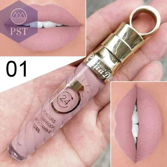 20 Colors Lipstick Waterproof Long Lasting Matte+Shimmer Mental Beauty Lip Gloss Nude Glitter Lip Gloss Beauty Sexy Lip Tint       PST PS Tradings