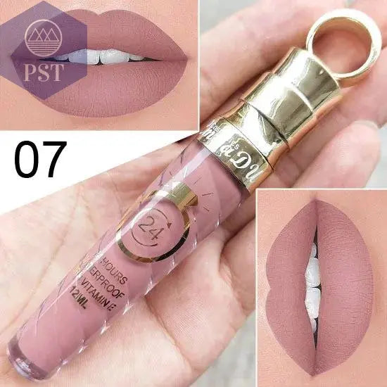 20 Colors Lipstick Waterproof Long Lasting Matte+Shimmer Mental Beauty Lip Gloss Nude Glitter Lip Gloss Beauty Sexy Lip Tint       PST PS Tradings